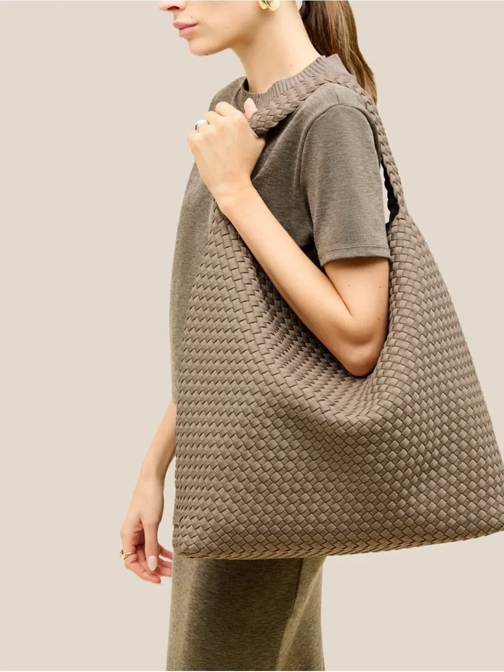 Naghedi Nomad Large Hobo Cashmere